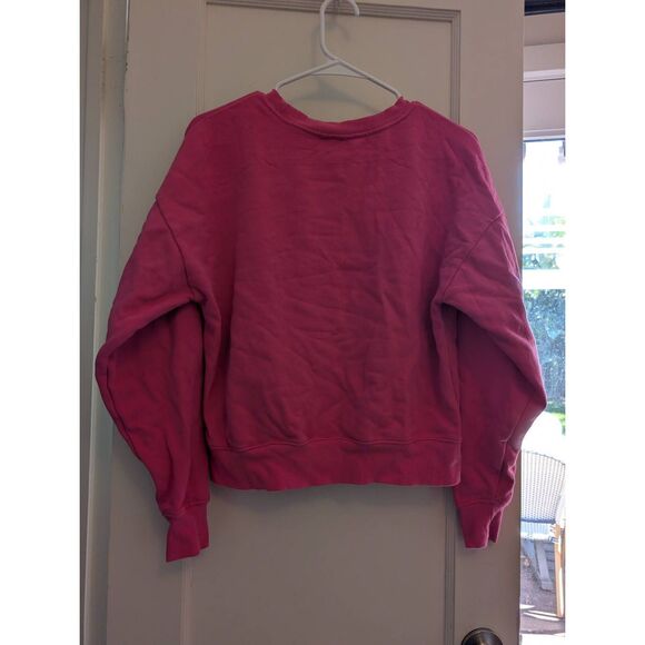 NWOT Anthropologie Jordan Nickson Bisou Bisou Sweatshirt Pink French Size XS - Picture 4 of 5